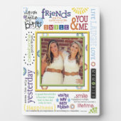 Best Friends WordArt-Lijst Fotoplaat (voorkant)