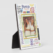 Best Friends WordArt-Lijst Fotoplaat (Zijkant)