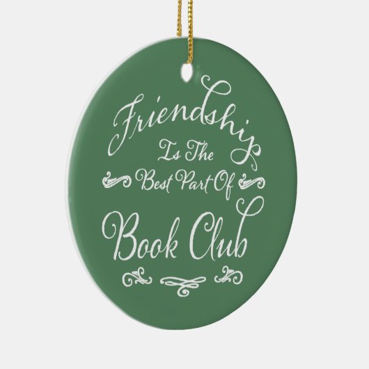 Best Friendship Book Club Keramisch Ornament (Rechts)