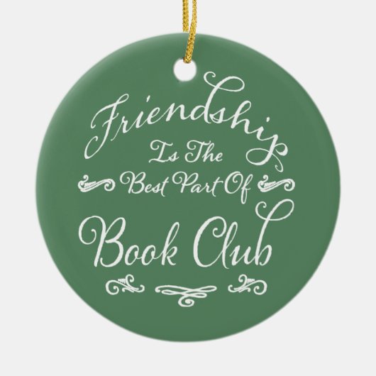 Best Friendship Book Club Keramisch Ornament (Voorkant)