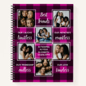 Best Friendship Gift Pink Pset 6 Foto Notitieboek (Voorkant)