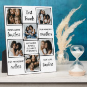 Best Friendship Gift Unieke Photo Collage Fotoplaat (Zijkant)