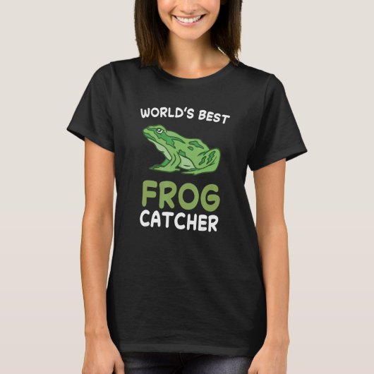 Best Frog Catcher Hunter Amphibian Catchin T-shirt (Voorkant)