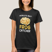 Best Frog Catcher Hunter Amphibian Catchin T-shirt (Voorkant)