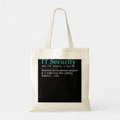 Best Funding IT Security Cybersecurity Definition Tote Bag (Achterkant)
