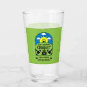 Best Funny Croquet Game Glas (Achterkant)