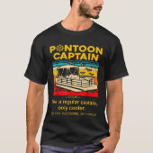 Best Funny Pontoon Captain Definition Pontoon Boat T-shirt (Voorkant)