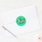 Best Furriends – Cute Dog & Cat Ronde Sticker (Envelop)