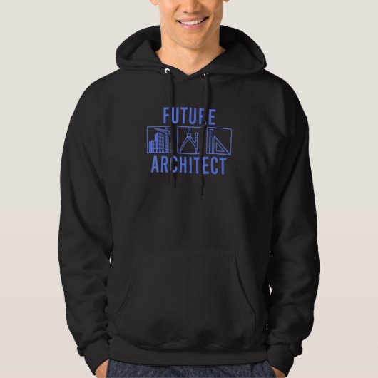 Best Future Architect Kinder Boys Girls Architectu Hoodie (Voorkant)