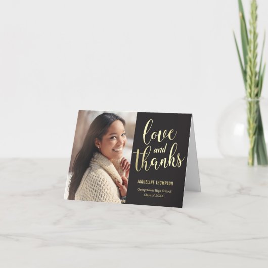 Best Future EDITABLE COLOR Afstuderen Hartelijk da Bedankkaart (Voorkant)