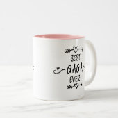 Best Gaga Ever Tweekleurige Koffiemok (Voorkant rechts)