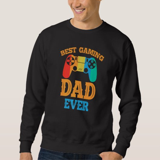 Best Gaming Dad Ever  Dad Design Cute Father Quote Trui (Voorkant)