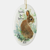 Best Gardener Quote op maat voor Kerstmis Keramisch Ornament (Rechts)