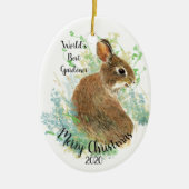 Best Gardener Quote op maat voor Kerstmis Keramisch Ornament (Voorkant)
