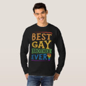 Best Gay Brother Ever Cute  Gay Pride Sibling T-shirt (Voorkant volledig)