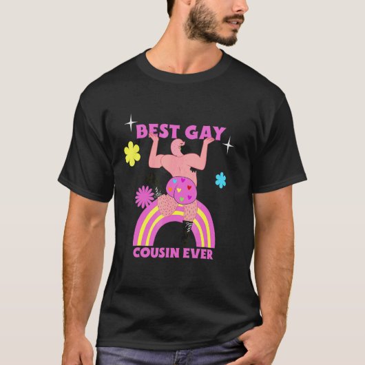 Best Gay Cousin Ever Lgbt Pride Family Costume Gay T-shirt (Voorkant)