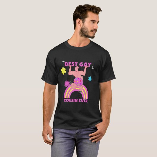 Best Gay Cousin Ever Lgbt Pride Family Costume Gay T-shirt (Voorkant volledig)