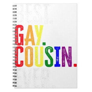 Best Gay Cousin Ever LGBT Pride Gay Cousin Gift Notitieboek