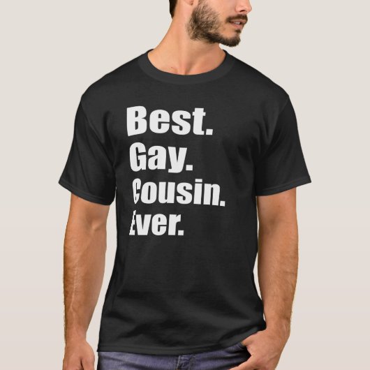 Best Gay Cousin Ever T-shirt (Voorkant)