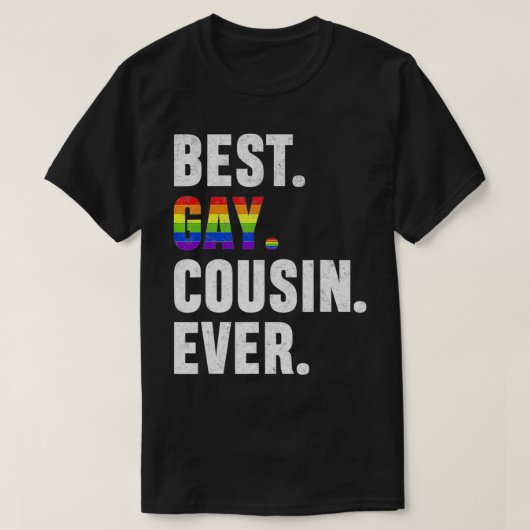 Best Gay Cousin T-shirt (Design voorkant)