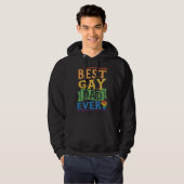Best Gay Dad Ever Cute Gay Pride from Son Daughte Hoodie (Voorkant volledig)