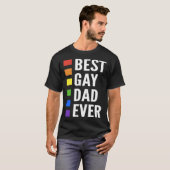 Best Gay Dad Ever Gay Men Dads T-shirt (Voorkant volledig)
