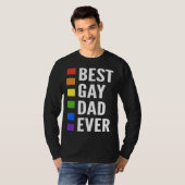 Best Gay Dad Ever Gay Men Dads T-shirt (Voorkant volledig)