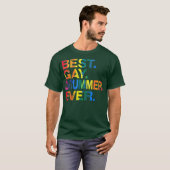 Best Gay Drummer Ever Gay Gender Equality Funny T-shirt (Voorkant volledig)