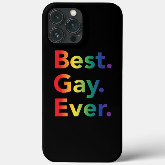 Best Gay Ever LGBT Rainbow Flag Case-Mate iPhone Case (Achterkant)