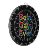 Best Gay Ever LGBT Rainbow Flag Dartbord (Voorkant Links)