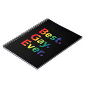 Best Gay Ever LGBT Rainbow Flag Notitieboek (Linkerzijde)