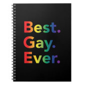 Best Gay Ever LGBT Rainbow Flag Notitieboek (Voorkant)