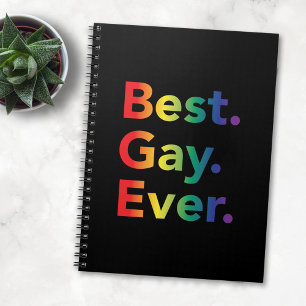 Best Gay Ever LGBT Rainbow Flag Notitieboek