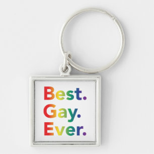 Best Gay Ever LGBT Rainbow Flag Sleutelhanger