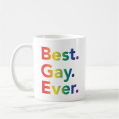 Best Gay Ever | LGBT-regenboogvlag | Gay Pride Mok (Links)