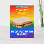 Best Gay Friend Birthday Kaart (Voorkant)