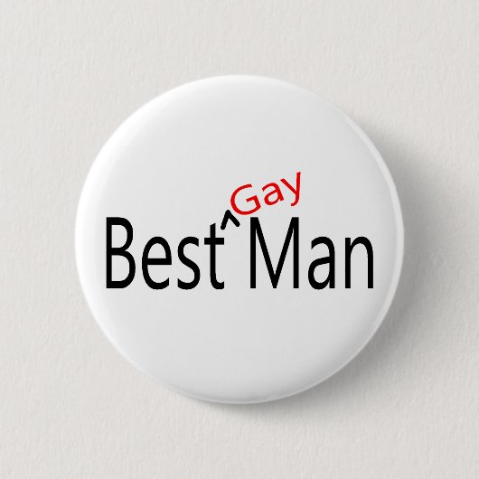 Best Gay Man Ronde Button 5,7 Cm (Voorkant)