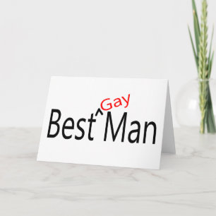 Best Gay Man Wedding Kaart
