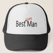Best Gay Man Wedding Trucker Pet (Voorkant)