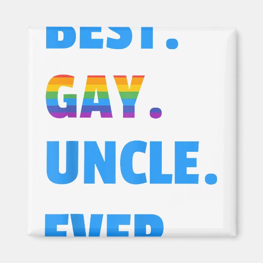 Best Gay oom Ever Best Gay Oom LGBT Gift Magneet (Voorkant)