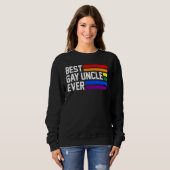 best gay uncle ever LGBTQ Gay Pride Trui (Voorkant volledig)