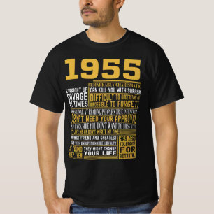 Best geboren in 1955 Feiten voor Mannen, vrouwen,  T-shirt