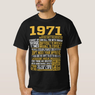 Best geboren in 1971 Feiten voor Mannen, vrouwen,  T-shirt