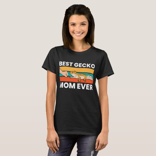 Best Gecko Mam Ever Funny Leopard Gecko Mam  T-shirt (Voorkant volledig)