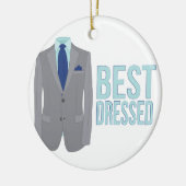 Best gedrukt keramisch ornament (Links)