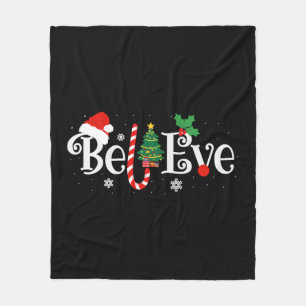 BEST GELOOF KERSTPYJAMA SHIRT OOIT KERSTMIS FLEECE DEKEN