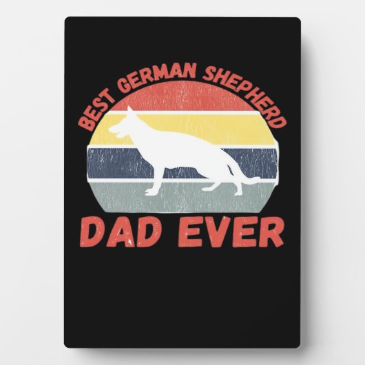 Best German Shepherd dad ever quote Funny Shepherd Fotoplaat (voorkant)