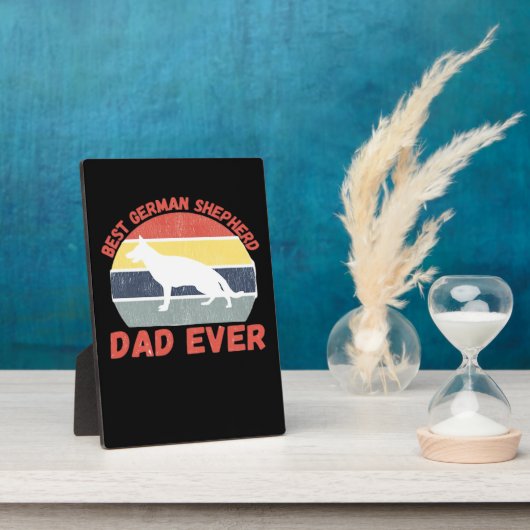 Best German Shepherd dad ever quote Funny Shepherd Fotoplaat (Zijkant)