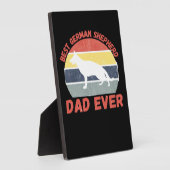 Best German Shepherd dad ever quote Funny Shepherd Fotoplaat (Zijkant)