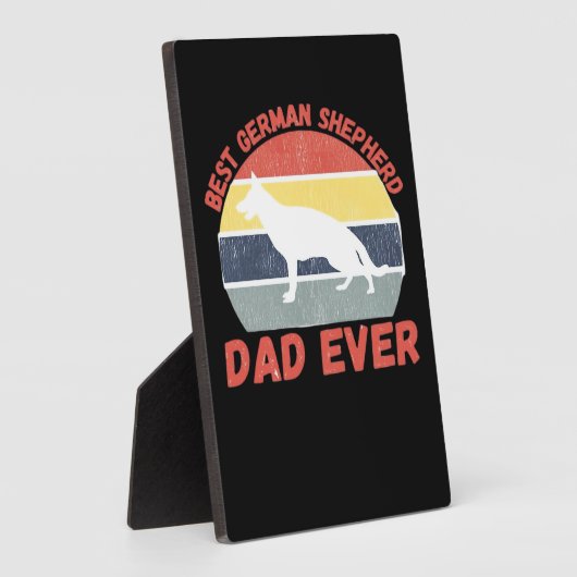 Best German Shepherd dad ever quote Funny Shepherd Fotoplaat (Zijkant)